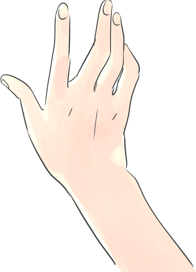 90s Anime Hand Stretch